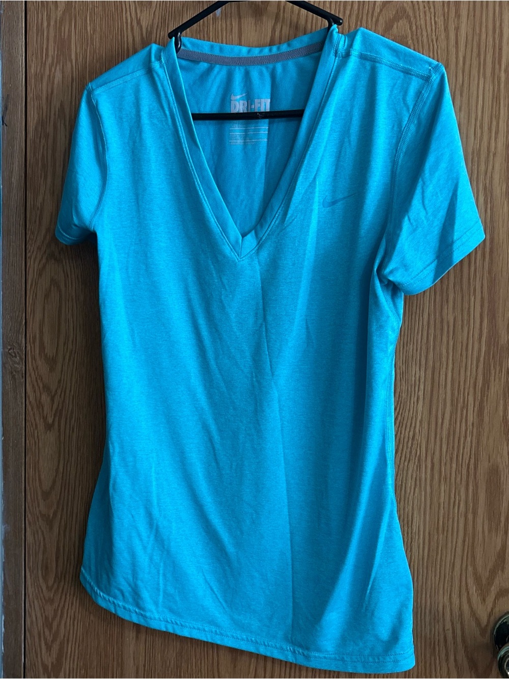 Nike Women's Short-Sleeve V-Neck Tee in Bright Teal